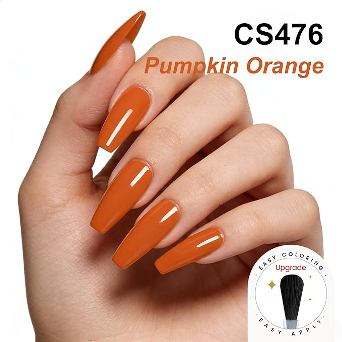 YTD Likomey Pumpkin Orange Gel Nail Polish,15ml Salon Home DIY Manicure and Pedicure Fall Winter UV Color Varnish,CS467