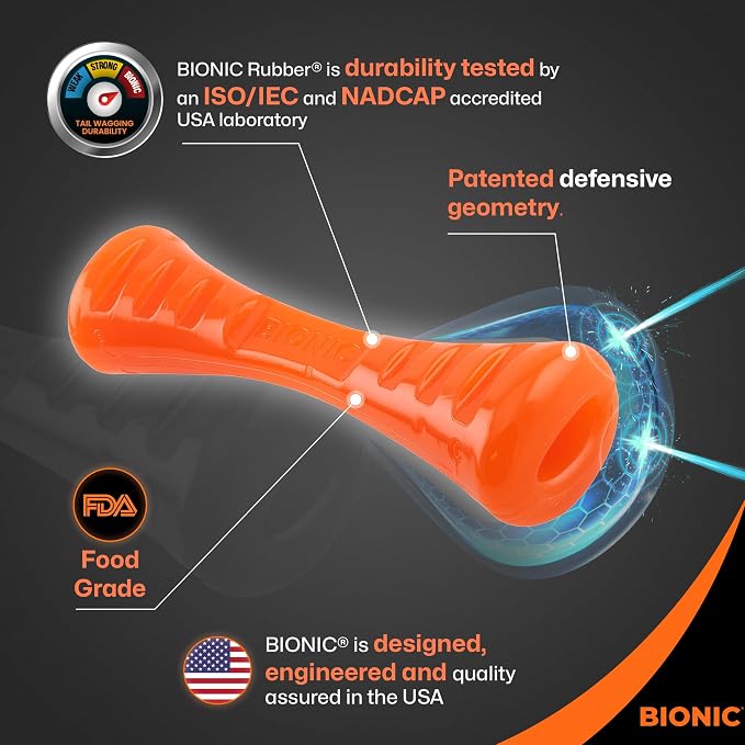 BIONIC Urban Stick Dog Toy for Dogs Up to 20 lbs, Small