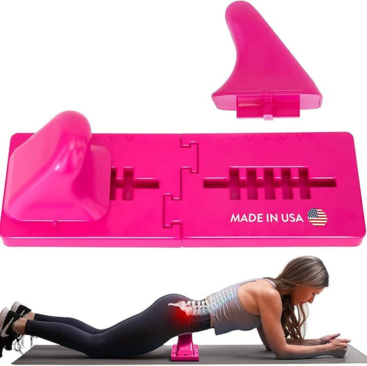 Thrival Wave - Fully Adjustable Psoas, Back and Hip Flexor Muscle Release Tool for Deep Tissue, Trigger Point Massage (Pink) – Made in USA