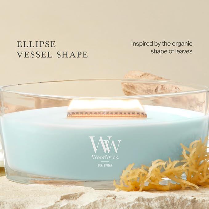 Woodwick Sea Spray Ellipse Candle