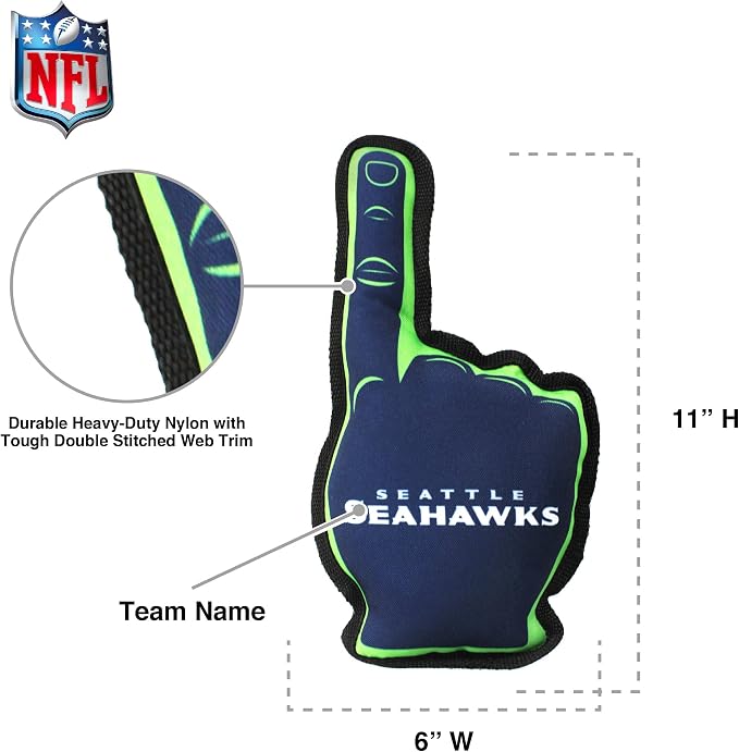 Pets First NFL Unisex NFL #1 Fan Dog Toy