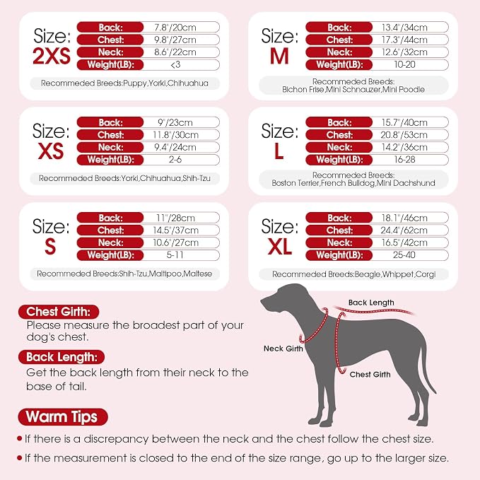 Dog Sweater Dress Plaid Knitwear for Small Medium Dogs Warm Puppy Pet Turtleneck Stretch Pullover Cute Fall Winter Vest Clothes with Leash Hole for Christmas (Red, XS)