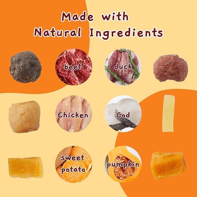 Jungle Calling Kabob Cod Stick for Medium & Large Dogs, Rawhide-Free Chews | High Protein Dog Kabob Treats, Made with Chicken, Duck, Beef, Sweet Potato & Pumpkin, 10.6 oz, Perfect for Special Moments
