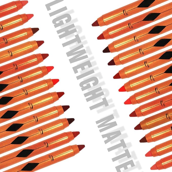 Nude Color Lip Liner Pencil, Smooth Matte Lipstick Crayon with Lip Pencil Sharpener for Women, Velvet Smudge Proof Smudgeproof Waterproof No Transfer Makeup Forever Lipliner 501#