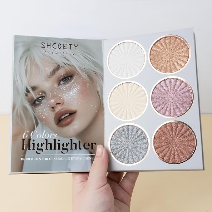 43 Color Cosmetic Palette - Pigmented Eyeshadow, Blendable Blush, Highlighter & Contour, Long-Wear Makeup Kit for Full Face Makeup, Travel-Friendly (A)