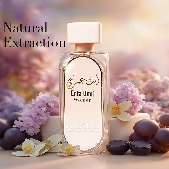 A CENTER Enter Umri Perfume for Women with Grapefruit,Peach, Cedarwood,Musk,&Amber Scent Long Lasting Fragrance Eau de Parfum 3.4 FL OZ
