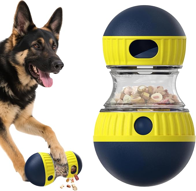 TLKNG Dog Enrichment Toy, Treat Dispenser Ball for Medium/Large Dogs | Kibble Puzzle Creates a Rewarding Indoor Challenge—Keeps Curious Pups Busy, Fights Boredom, Encourages Naturally Paced Eating