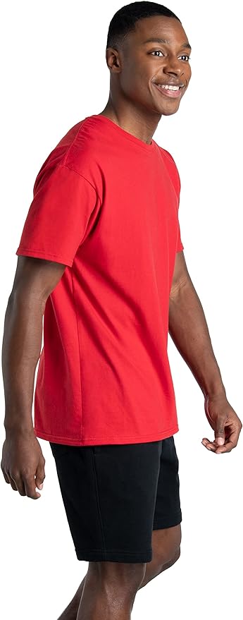 Fruit of the Loom Men's Eversoft Cotton Odor Control & Breathable Moisture Wicking T-Shirts