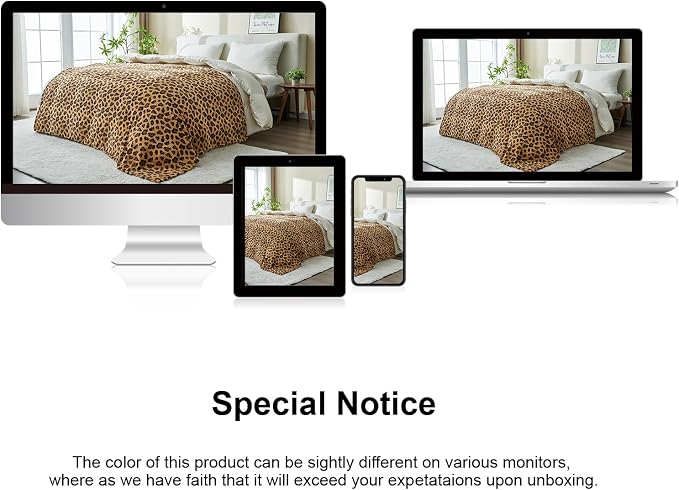 PLEASANT BOULEVARD | Leopard Throw Blanket Fleece, Premium Lightweight Cozy Warm Plush Microfiber Blanket for Couch Sofa and Bed (Dark Brown, Throw (50 x 60 inches))