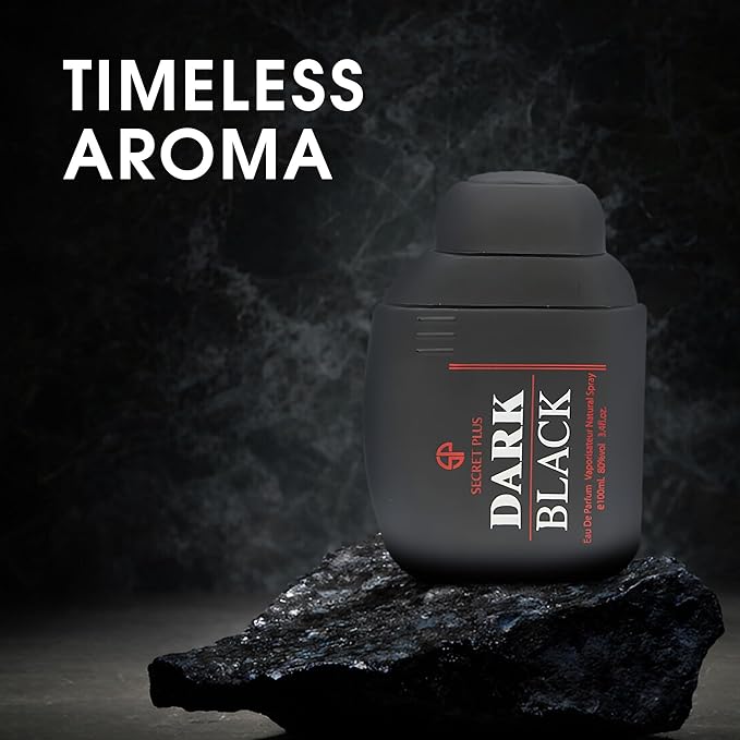 AFLUXE 2PCS Mens Perfume Cologne Long Last Strong EDP Natural Spray Gift Set, with Cocoa, Dried Fruits, Woody Fragrance for Daliy Use, 3.4 Fl Oz / 100 mL Each (Dark Black & Vanilla Tobacco)