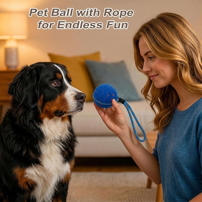 Smart Interactive Dog Toy,Smart Moving Bouncing Dogs Ball with RGB Lights, Automatic Moving, Bouncing, and Rotating,E-TPU Durable & Waterproof,for Small Medium Dogs Keep Them Busy (Type A)