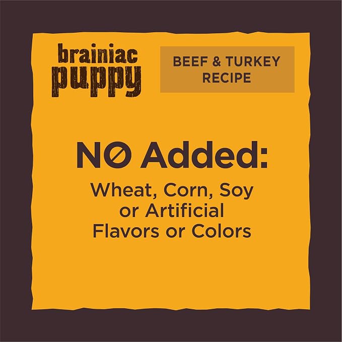 Wellness CORE Brainiac Soft Puppy Training Treats, Natural, Grain Free, Beef and Turkey Recipe, 6 Ounce Bag (Pack of 2)