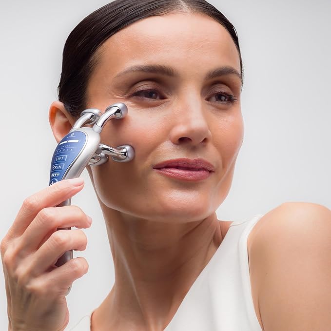 bt-Sculpt GEN2, Microcurrent Facial Lifting, Sculpting, and Firming with Proprietary Kinesthetic Lifting for Home use (Brushed Alloy)