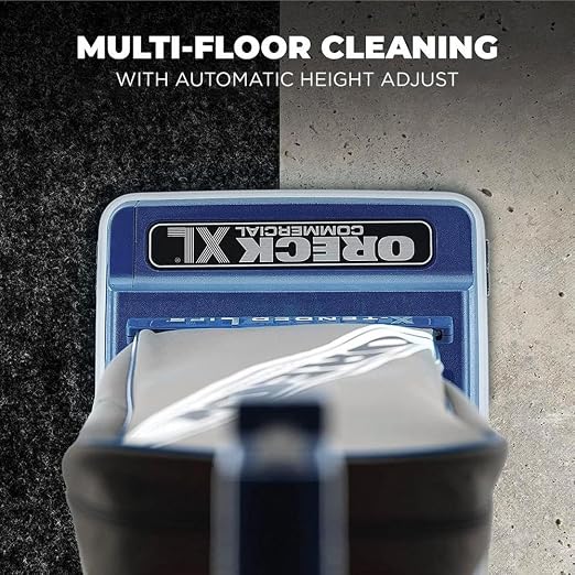 Oreck Commercial XL Vacuum Cleaner, Bagged Upright Vac, Lightweight | For Carpets and Hard Floor, Automatic Height Adjust, High-Speed Brush Roll, For Commercial Use
