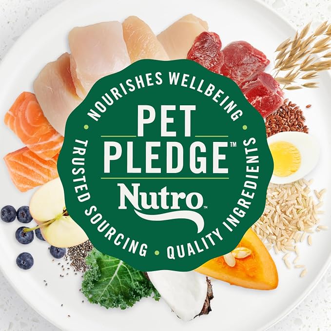 Nutro Ultra Small Breed Adult Dry Dog Food, Chicken, Lamb & Salmon, 22 lb | High-protein trio, Non-GMO, no corn, wheat, soy, 14 superfoods blend, Omega 3 & 6 fatty acids, essential antioxidants