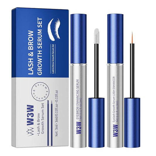 Lash and Brow Serum With 15 Plant Extracts for Longer Lashes，Eyelash and Eyebrow Growth Serum For Thicker and Fuller Lashes