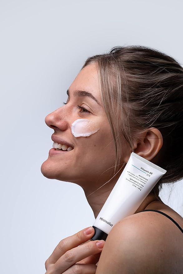 Minimalist Vitamin B5 10% Face Moisturizer for Oily & Acne Prone Skin | Oil Free Fast Absorbing Lightweight Gel | For Women & Men | 1.7 Oz / 50 gm