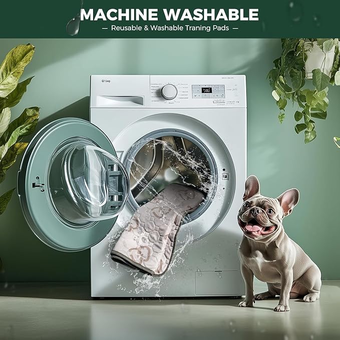 FXW Washable Pee Pads for Dogs, Super Absorbent, 29" x 47", 2 Packs | Machine washable, Non-slip backing