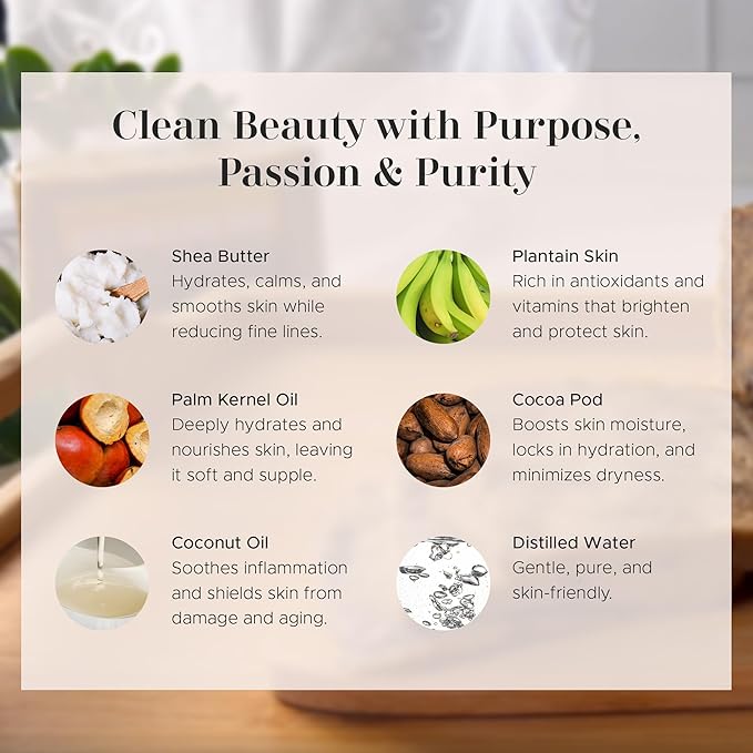 era of nature Best Raw ORGANIC AFRICAN BLACK SOAP, for Dry Skin and Skin Conditions. Pure & Natural Ingredients, Imported From Ghana - 8oz