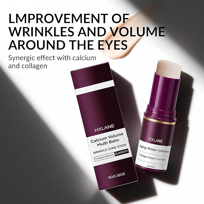 Calcium Multi Balm Stick for Wrinkles, Fine Lines & Firming – Hydrating Balm for Eyes, 2PCS（0.32 Oz）