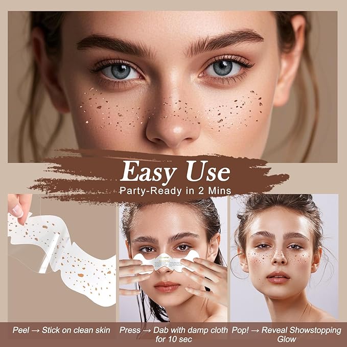 Glitter Freckles Face Tattoo, 30PCS Body Glitter Temporary Tattoos Sparkle Patches for Women, Waterproof Fake Freckles,Festival Rave Outfits Festival Decorations (Silver)