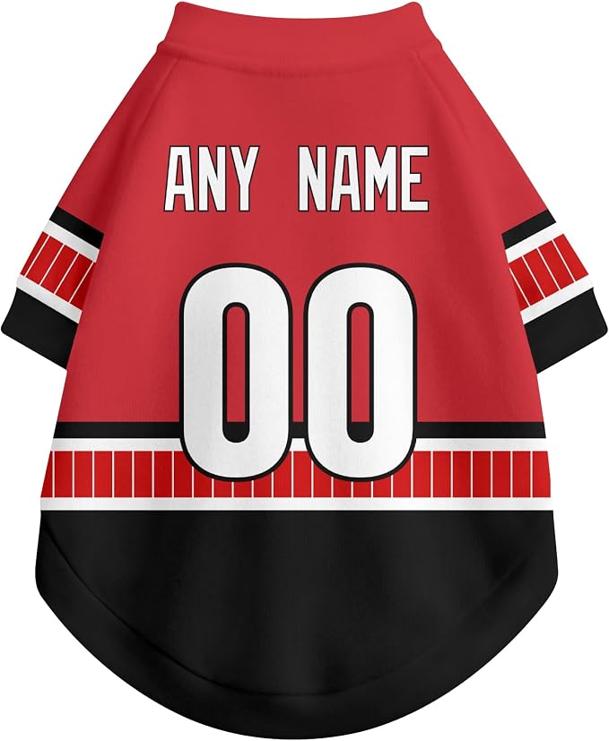 Carolina Dog Clothes Personalized Pet T Shirt for Dogs Gift | Custom Name Number Jersey Style Pet Shirt for Dog