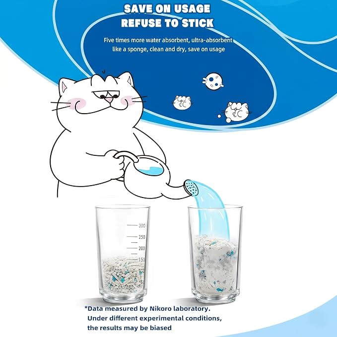 NIKORO Tofu Cat Litter,Strong Clumping Cat Litters,21lbs(5.29 lbs×4Bags) | Odor Control and Unscented Ultra Absorbent Water Flushable Tofu Cat Litter,Dust Free Scent Free