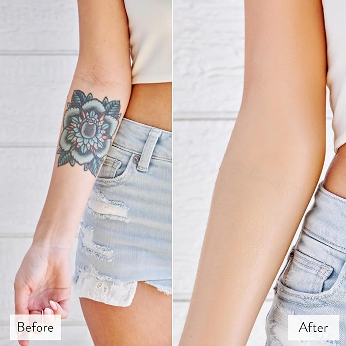 Best Bronze Bombshell Body Makeup - Tattoo Cover Up Makeup & Body Foundation Waterproof - Tattoo Concealer Waterproof for Scars, Varicose Veins Cover Up & Leg Foundation (NC40 Med Beige Golden Peach)