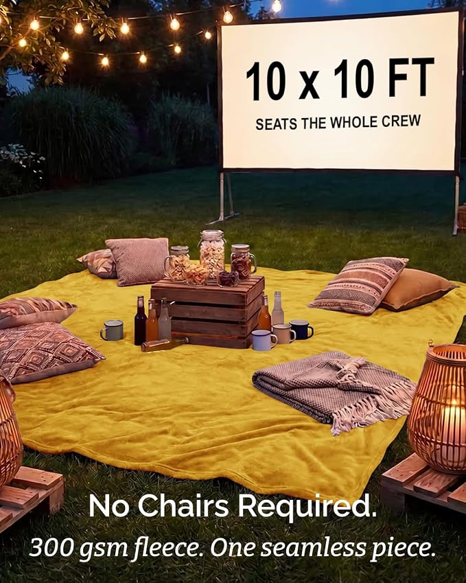 Ultra Soft Fleece Blanket Oversized King Size - Flannel Fleece Luxury Blanket - Lightweight for Couch Bed Chair - Thick, Warm and Breathable - All Season Cozy, Gold