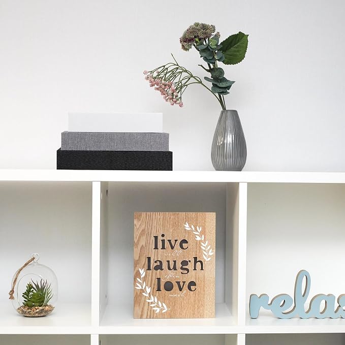 Tioncy 3 Pcs Decor Linen Faux Book Box Set Aesthetic DIY Fake Linen Book Box for Decor Storage Cafe Table Bookshelf Gift Home Keepsake(Multi Sizes,Black, White, Dark Gray)
