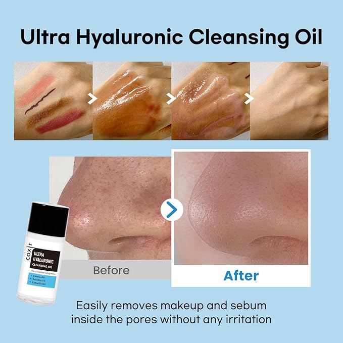 [Trial KIT] coxir Ultra HYALURONIC/Cleansing Oil+Toner+ampoule+Cream Holiday Miniature/Christmas mini Gift [2.68 fl.oz (Pack of 1)] / Korean Skin Care