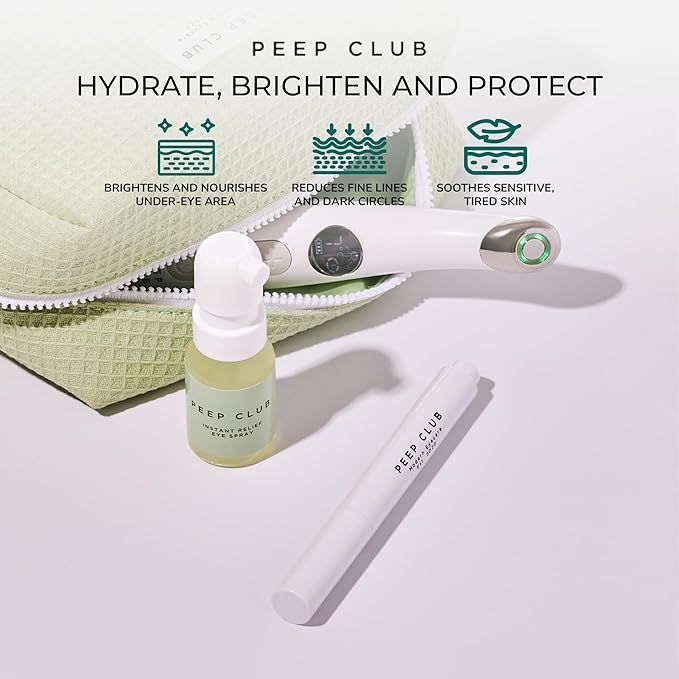 Peep Club Anti-Aging LidStick – Optometrist Formulated Overnight Eye Balm For Fine Lines, Hydrating, Soothing, Perfect for Sensitive Eyes, Oat Ceramides, Primrose & Manuka Oil, Vit C, Travel-Friendly