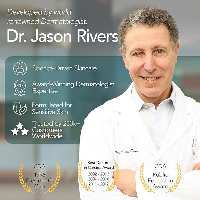 Riversol Peptide Eye Cream | Dermatologist-Developed for Sensitive Skin | Matrixyl, Haloxyl & Beta-T | Smooth, Hydrate & Brighten | 1 fl oz