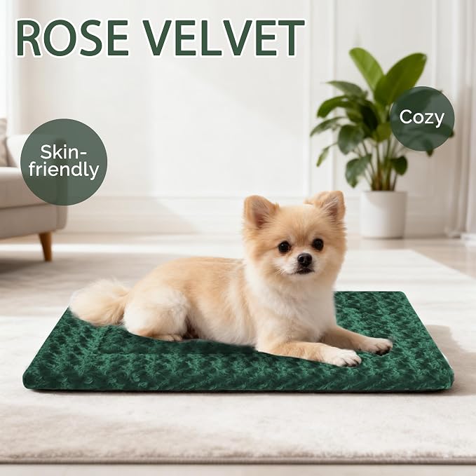 Dog Bed Mat – Soft & Comfortable Dog Kennel Pad for Crate – Durable Crate Bed & Mat for Dogs & Cats – Ideal for Crate, Kennel, and Home Use