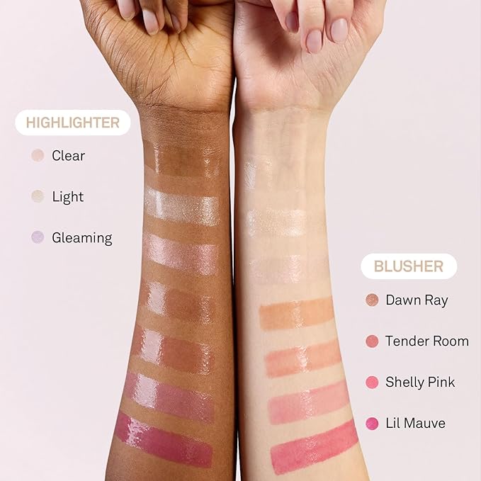 hince True Dimension Radiance Balm - Highlighter for Korean Glass Skin, Blush for Cheeks, Cream Blush, Contour Stick, Natural Glowy Look, Clean Makeup for Radiant Complexion, 10g (LIGHT, LT001)