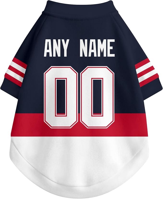 Columbus Dog Clothes Personalized Pet T Shirt for Dogs Gift | Custom Name Number Jersey Style Pet Shirt for Dog