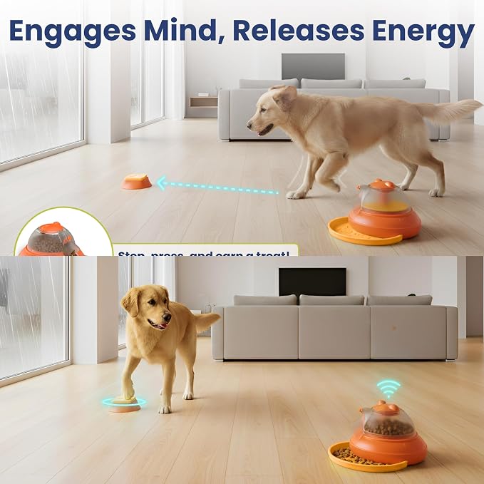PawsPik Wireless Remote Interactive Dog Feeder, Medium