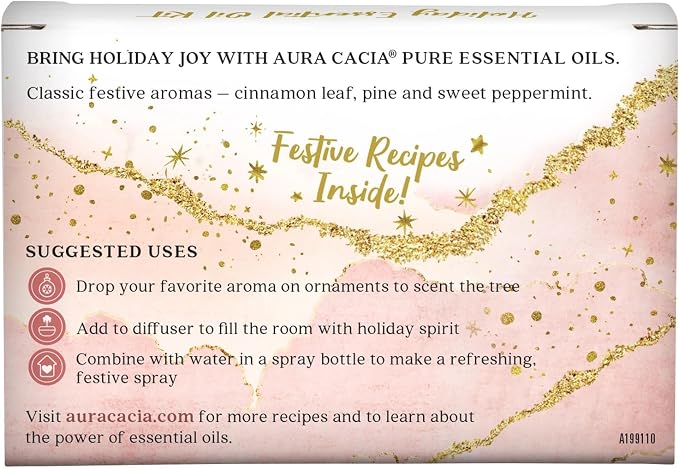 Aura Cacia Holiday Essential Oil Kit