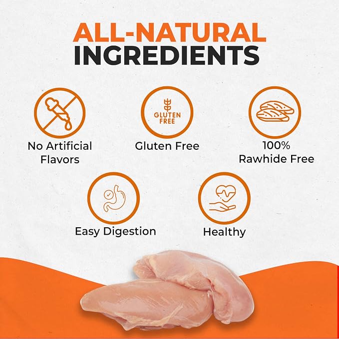 Canine Naturals Rawhide Free Chicken Recipe Dog Chews, Sticks, 40 Count | 100% Hide Free, USA Raised Chicken, All-Natural, Easily Digestible, 5 in Sticks, Dog Treats for All Dogs, Value Pack