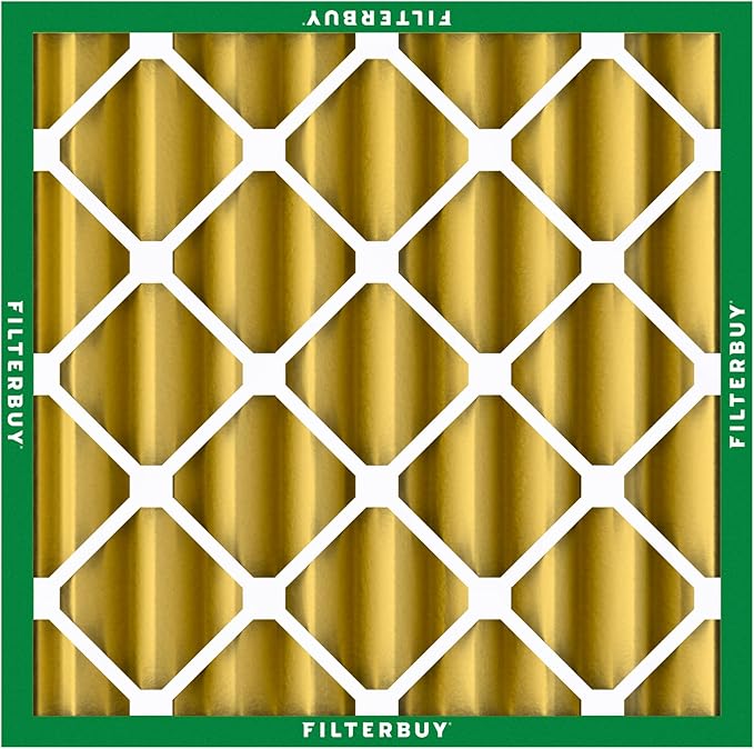 Filterbuy 12x12x4 Air Filter MERV 11 Superior Pet & Allergy Defense (6-Pack), Electrostatic Pleated HVAC AC Furnace Filters Replacement, Made in USA (Actual Size: 11.50 x 11.50 x 3.63)