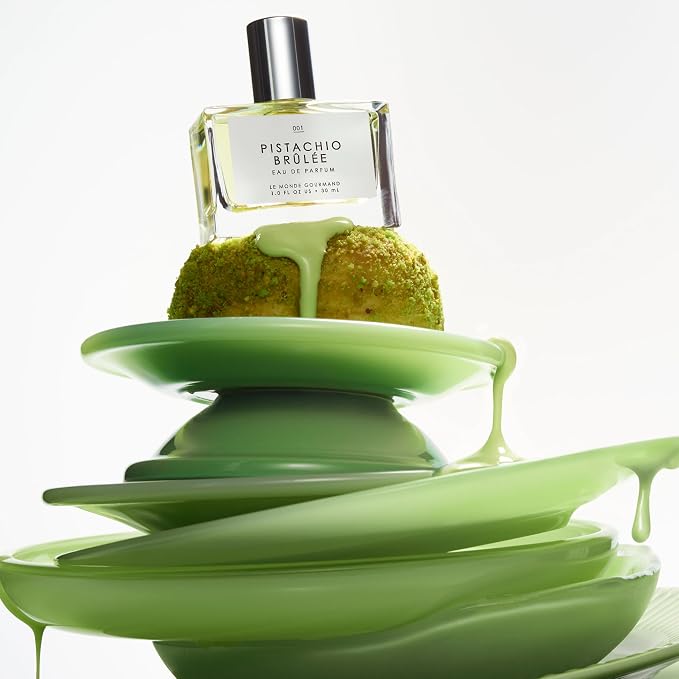 Le Monde Gourmand Pistachio Brûlée Eau de Parfum Spray Perfume for Women, Milky Mousse, Pistachio Crumbs & Vanilla Bean Gourmand Scent, Vegan & Cruelty Free, 1 fl oz (30 ml)