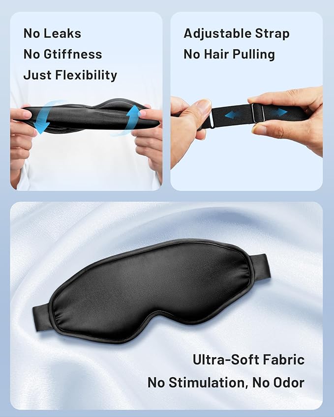 Cooling Eye Mask for Puffy Eyes: Fsa Eligible Items Hsa, Ice Eye Pack for Migraine After Surgery Relief - Reuable Cold Compress for Headache Puffiness - Comfortable Perfect Fit Gel Sleep Mask