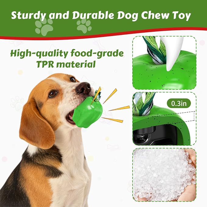 Tough Dog Chew Toys Indestructible Squeaky Toys for Aggressive Chewers Outdoor Swimming Interactive Tough Chew Toys for Medium and Large Dogs