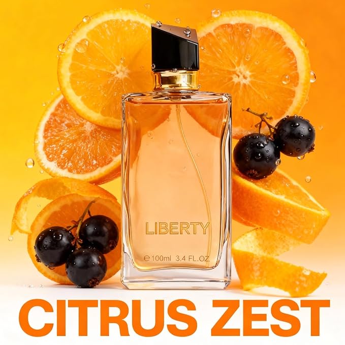 A CENTER Liberty Women's Floral Vanilla Perfume Cologne 3.4 Fl Oz Long Lasting Feminine Orange Blossom Scent Gift for Her