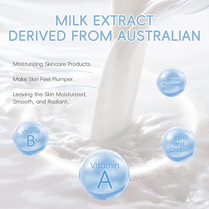 Milk Kids Skincare Sets for Girls 8-10 Birthday Christmas Gifts - Skincare for Girls 10-12 - Gifts for Teenage girls Skin Care for Kids Age 8-12,Skin Care for Teens 10-12,Skincare Set for kids 8-9