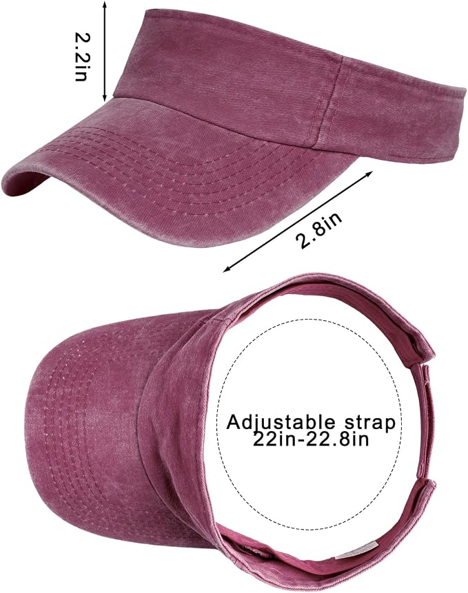 Marrywindix 1 Piece of Sport Wear Athletic Visor Sun Sports Visor Hat Visor Adjustable Cap for Women and Men