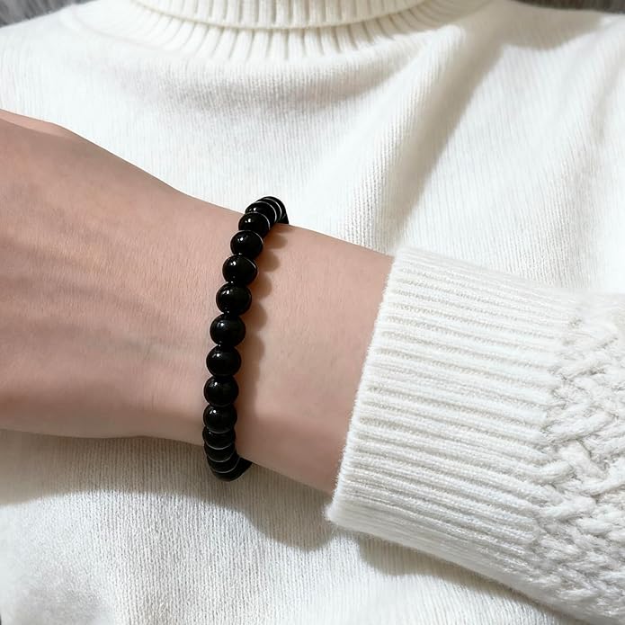 Bracelets for Women，Stretch Unisex Crystal Bead Bracelet -Chakra Healing Stone Luck Energy Bracelet, Ideal Graduation Birthday Gift