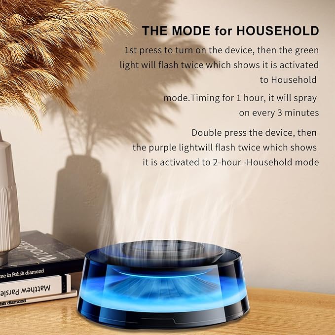 Premium Essential Oil Diffuser, 7 Color LED Aromatherapy Fragrant Oil Humidifier Vaporizer, with 2 Oils for Home Scent Aromatherapy Humidifier for Bedroom Large Room Office(Not for Car)