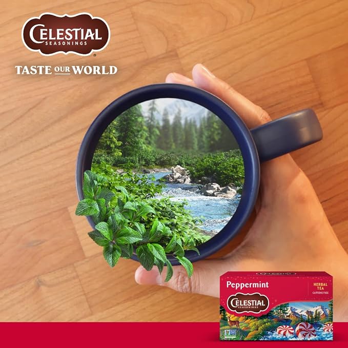 Celestial Seasonings Peppermint Herbal Tea 25 Tea Bags