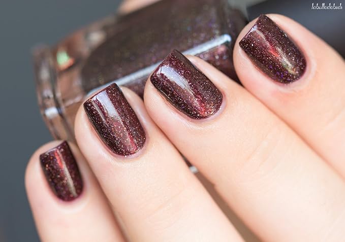 ILNP Overnight Bag - Espresso Brown Holographic Nail Polish